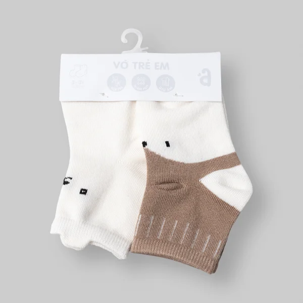 Set 2 đôi vớ sợi tre bé trai Animo TV0625036 (2-3Y,Nhiều màu)