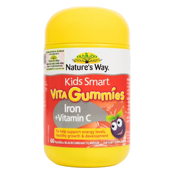 Thực phẩm bảo vệ sức khỏe Nature’s Way Kids Smart Vita Gummies Iron + Vitamin C