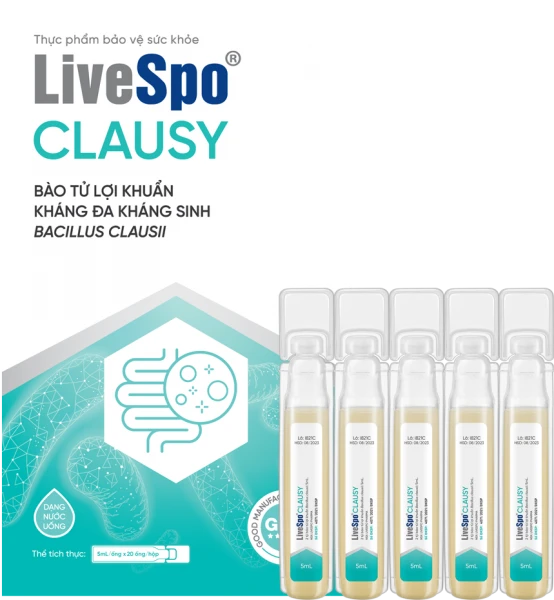 Thực phẩm bảo vệ sức khỏe LiveSpo® CLAUSY (20 ống/hộp)