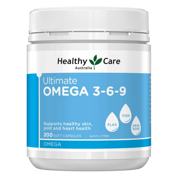 Viên Uống Hỗ Trợ Tim Mạch Healthy Care Omega 3-6-9 Ultimate 200 Viên