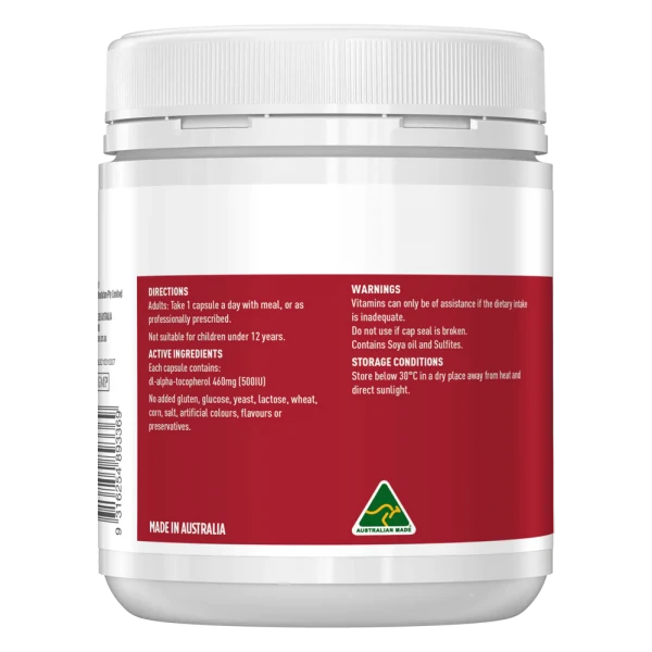 Viên Uống Bổ Sung Vitamin E Healthy Care 500IU 200 Viên
