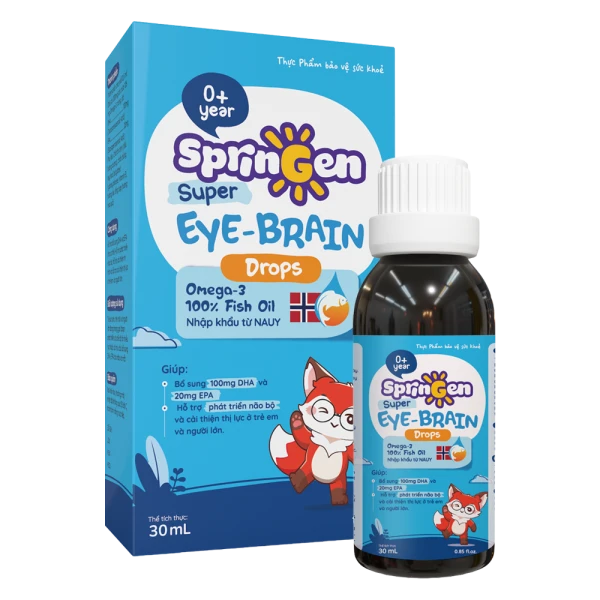 Thực phẩm bảo vệ sức khỏe SprinGen Super Eye - Brain Drops