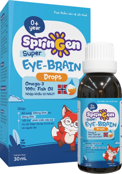 Thực phẩm bảo vệ sức khỏe SprinGen Super Eye - Brain Drops