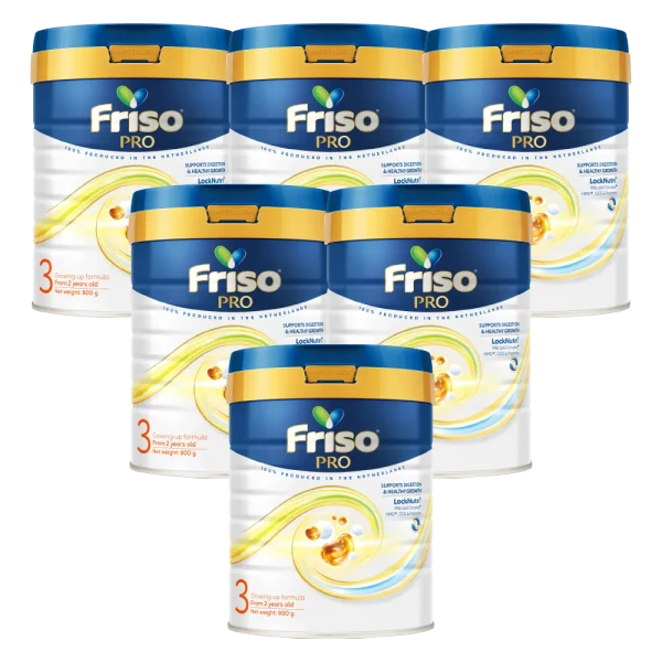 Combo 6 SPDDCT Friso Pro 3, 800g (tr&ecirc;n 2 tuổi)