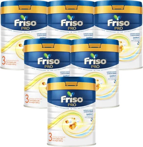 Combo 6 SPDDCT Friso Pro 3, 800g (trên 2 tuổi)