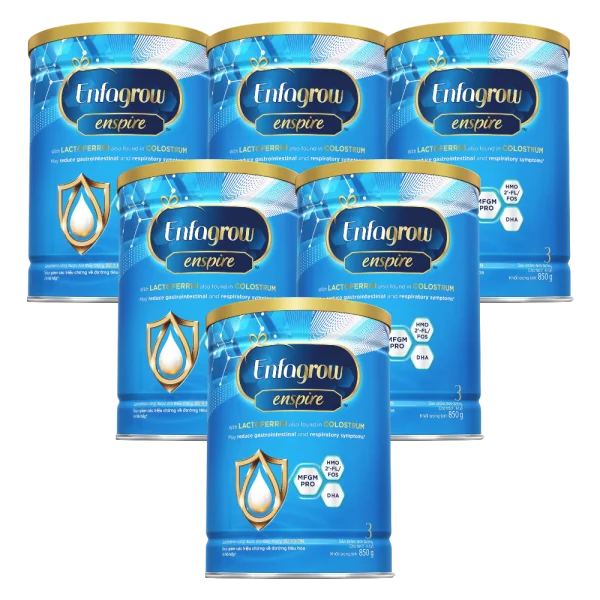 Combo 6 Sữa Enfagrow Enspire 3 850g (2-6 tuổi)