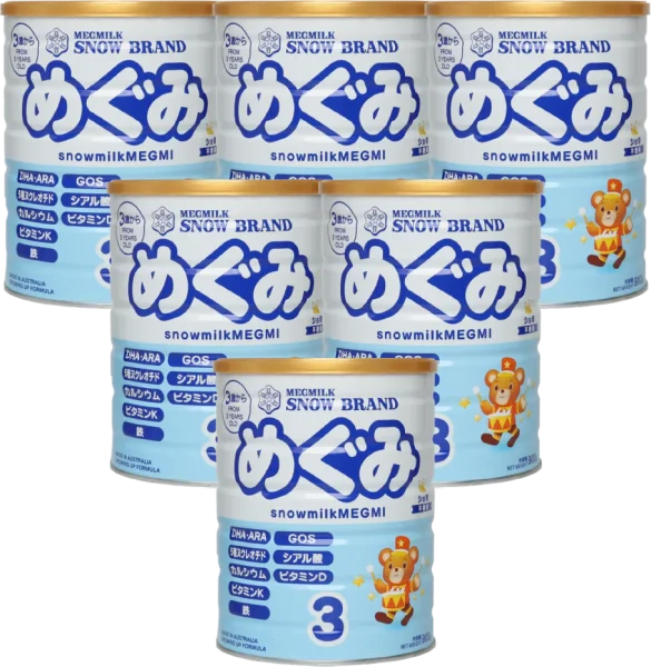 Combo 6 Sản phẩm dinh dưỡng công thức Megmilk Snow Brand Snowmilkmegmi 3 (Dành cho trẻ từ 3 tuổi trở lên) 900g