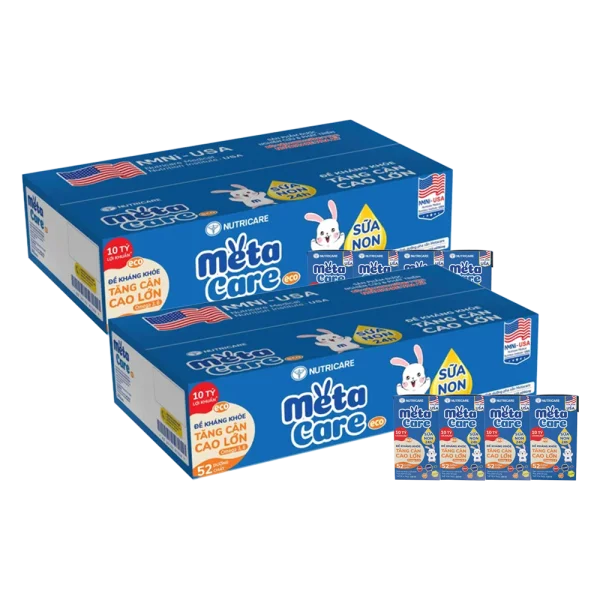 2 Th&ugrave;ng Sữa dinh dưỡng pha sẵn MetaCare Eco 110ml, Lốc 4 hộp (Từ 1 tuổi)