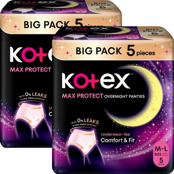 Combo 2 Băng vệ sinh quần Kotex L (5 miếng) (Giao bao bì ngẫu nhiên)