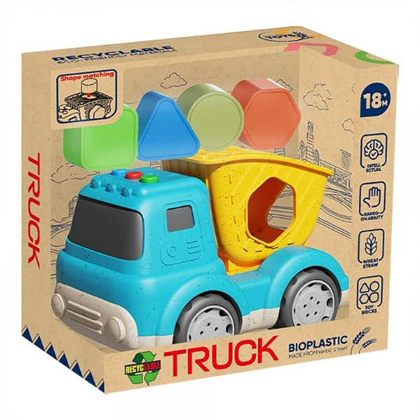 Xe tải 2in1 thả các hình khối có nhạc đèn LH16882017 C512
