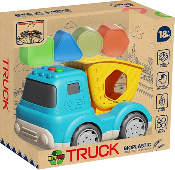 Xe tải 2in1 thả các hình khối có nhạc đèn LH16882017 C512
