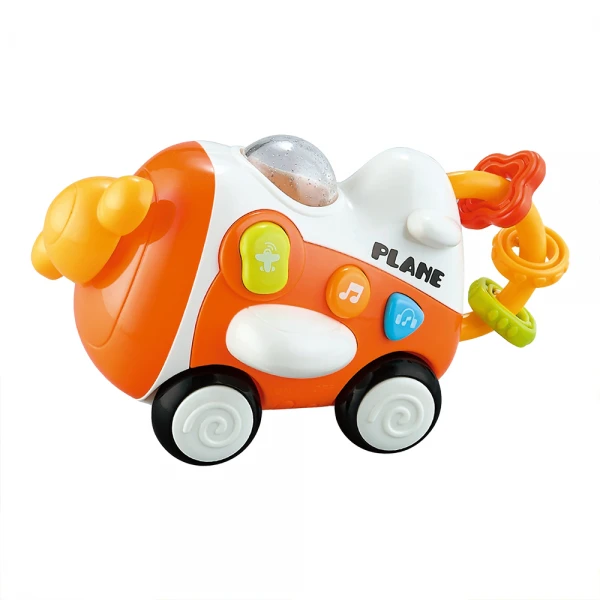 Máy bay phát nhạc đèn YN677247 C512 (Cam)