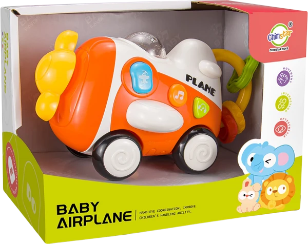 Máy bay phát nhạc đèn YN677247 C512 (Cam)