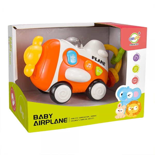 Máy bay phát nhạc đèn YN677247 C512 (Cam)