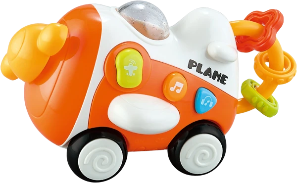 Máy bay phát nhạc đèn YN677247 C512 (Cam)