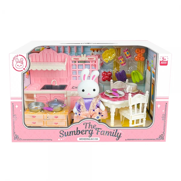 Bộ đồ chơi em bé thỏ và nhà bếp YN676754 C512