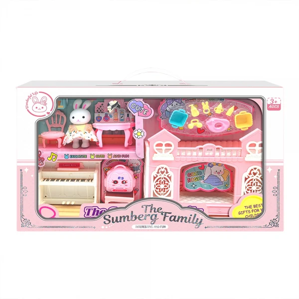 Bộ đồ chơi em bé thỏ và phòng ngủ của bé YN676761 C512