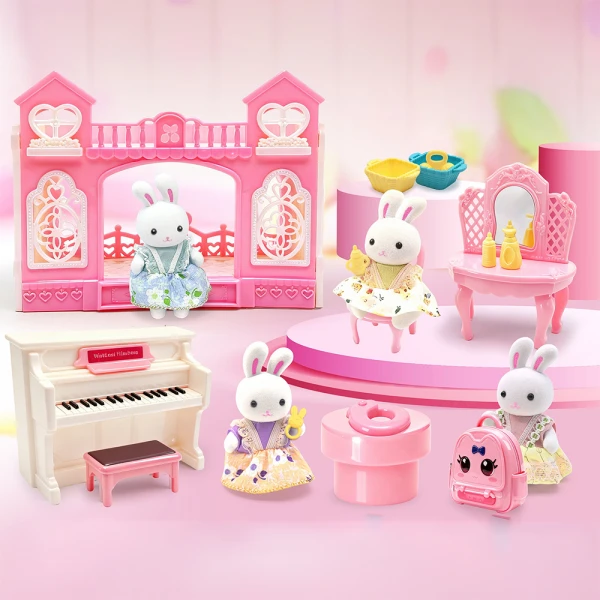 Bộ đồ chơi em bé thỏ và phòng ngủ của bé YN676761 C512