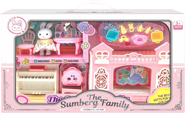 Bộ đồ chơi em bé thỏ và phòng ngủ của bé YN676761 C512