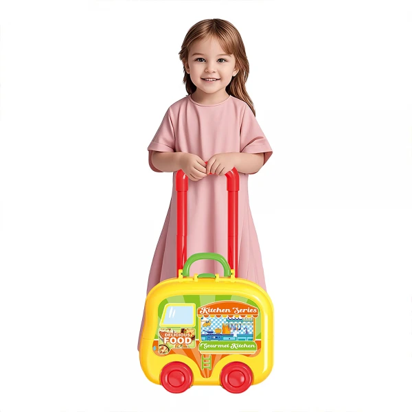 Vali ô tô kéo 2in1 nhập vai nhà bếp YN650959 C512 (Vàng)