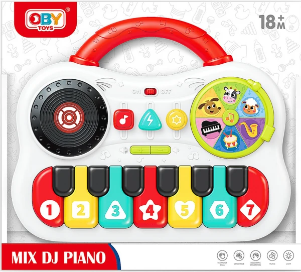 Đàn piano đa chức năng trống, cảm ứng vui nhộn YN683488 C512 (Đỏ)