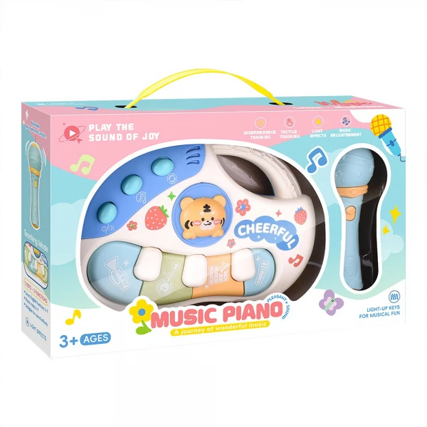 Đàn piano vui vẻ kèm micro JS068861 C512 (Xanh dương)