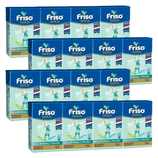 Combo 4 Sữa Friso Gold 110ml (từ 1 tuổi) - Lốc 4 hộp - New