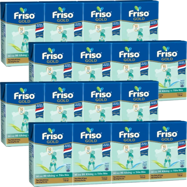 Combo 4 Sữa Friso Gold 110ml (từ 1 tuổi) - Lốc 4 hộp - New