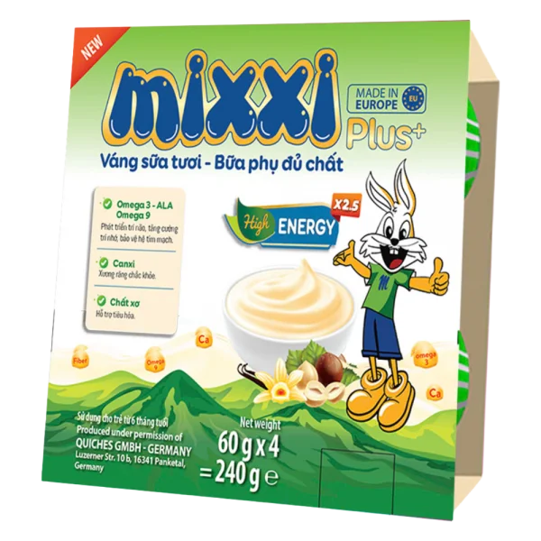 Váng sữa Mixxi - Vanila Plus 75g - Lốc 4