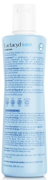 Sữa tắm gội Lactacyd Baby Gentle Care 250ml