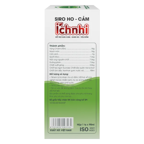 Siro ho cảm Ích Nhi 90ml