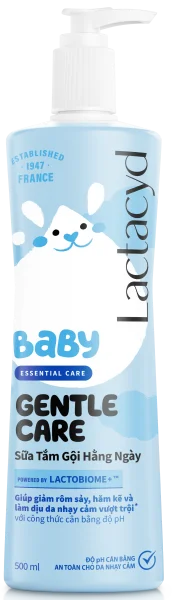 Sữa tắm gội trẻ em Lactacyd Baby Gentle Care 500ml