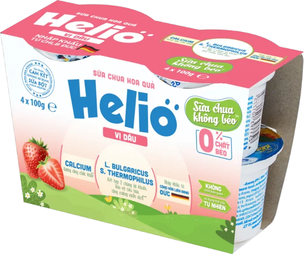 Combo 2 Sữa chua hoa quả Helio vị Dâu