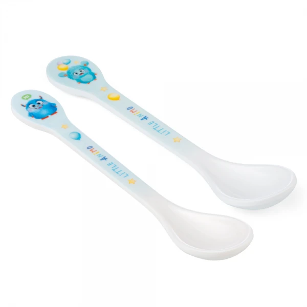 Thìa ăn dặm melamine cao cấp Animo (2 cái/vỉ, 9013, monster party)