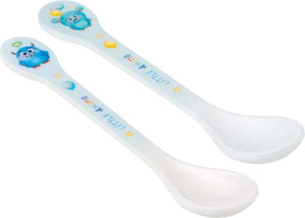 Thìa ăn dặm melamine cao cấp Animo (2 cái/vỉ, 9013, monster party)