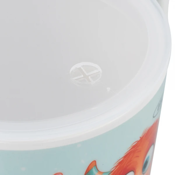 Cốc uống nước có nắp đậy melamine cao cấp Animo (240ml, 1010, monster party)