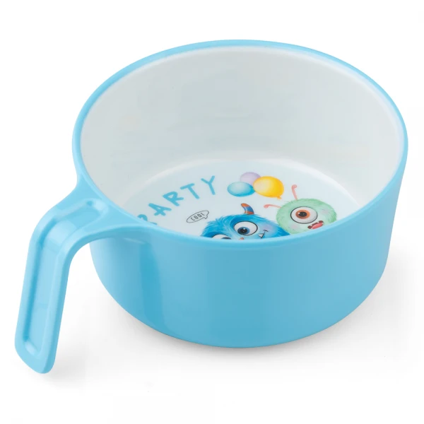 Bát ăn dặm melamine cao cấp Animo (S1302, 1 tay cầm, monster party)