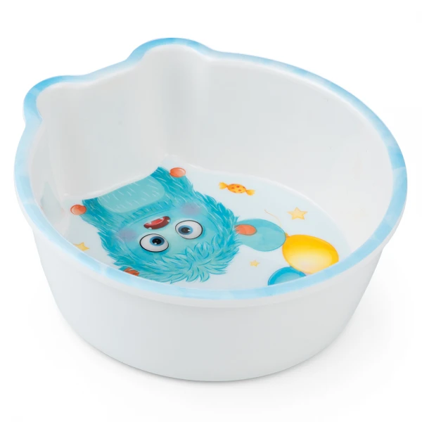Bát ăn dặm melamine cao cấp Animo (W6026, tai gấu, monster party)
