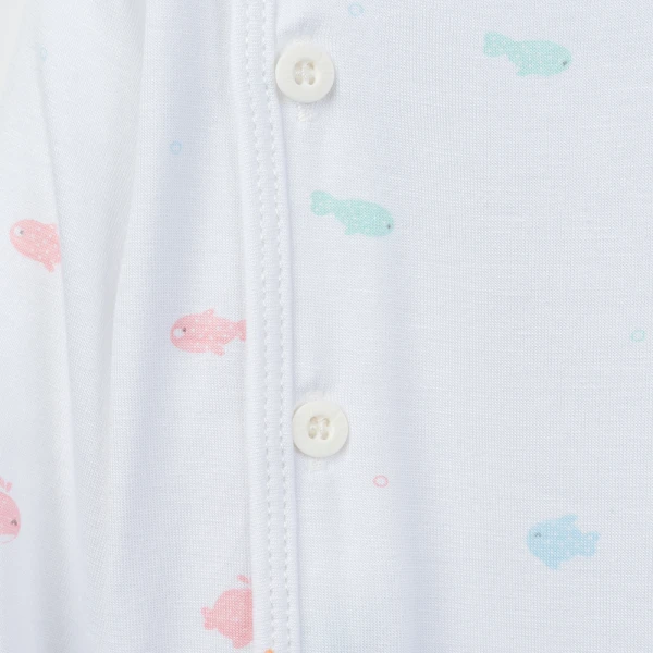 Set 2 áo sơ sinh cài chéo tay dài Animo Easy KV0126059 (NB-9M,Trắng)