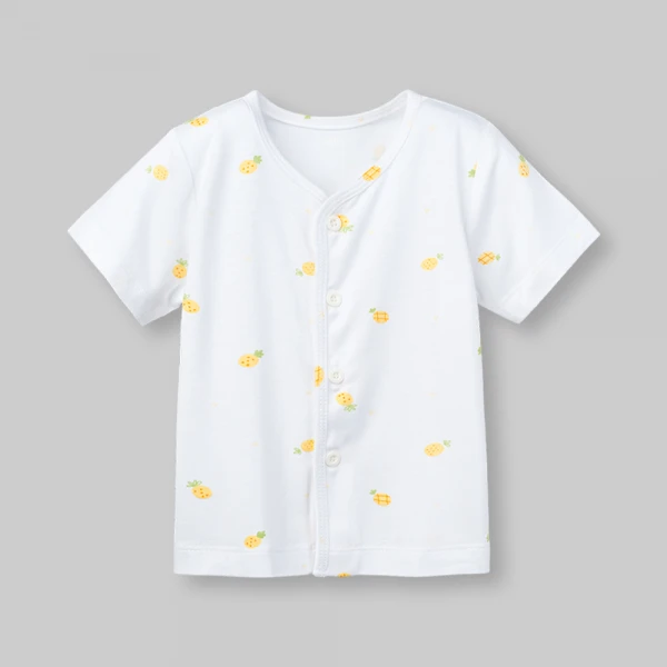 Set 2 áo sơ sinh cài giữa tay ngắn Animo Easy KV0126060 (NB-9M,Trắng)