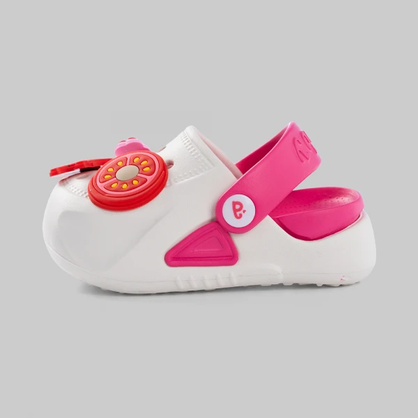 Dép sục bé gái Animo A2601_JK003 (17-23,Trắng-Hồng)