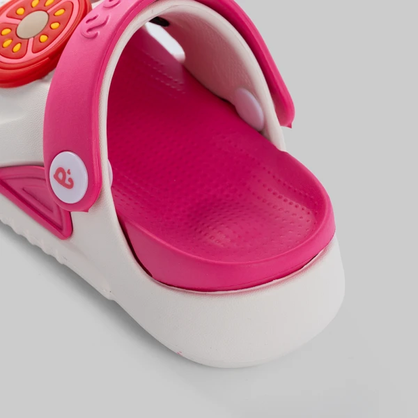 Dép sục bé gái Animo A2601_JK003 (17-23,Trắng-Hồng)