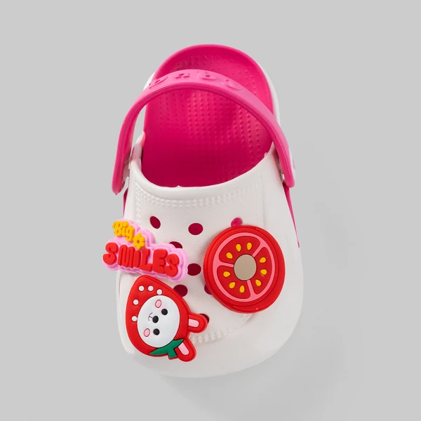 Dép sục bé gái Animo A2601_JK003 (17-23,Trắng-Hồng)