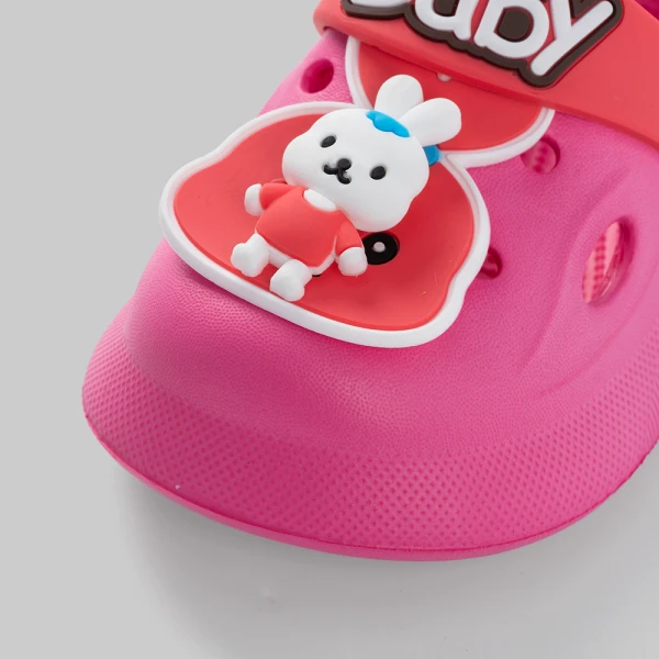 Dép sục bé gái Animo A2601_JK005 (17-21,Hồng đậm)