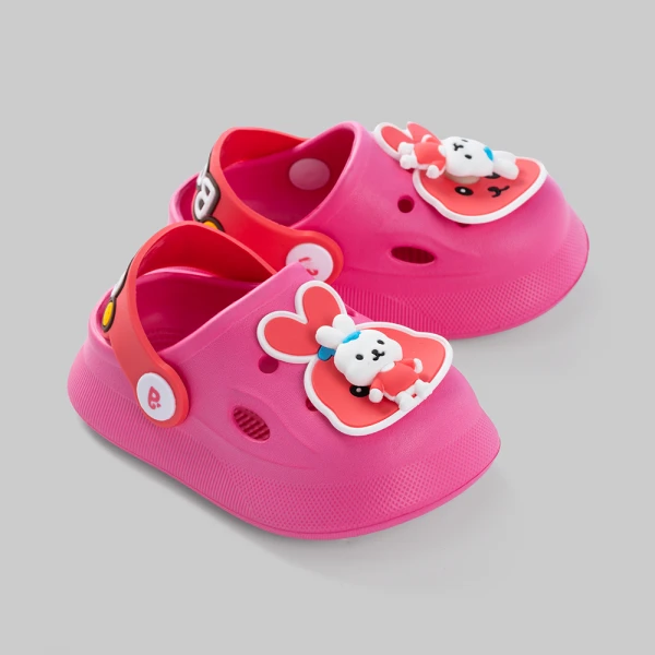 Dép sục bé gái Animo A2601_JK005 (17-21,Hồng đậm)