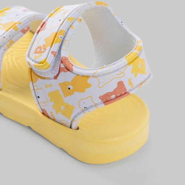 Sandal bé gái Animo A2601_JK006 (17-23,Vàng nhạt)