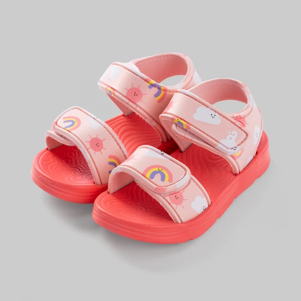 Sandal bé gái Animo A2601_JK008 (17-23,Hồng đào)