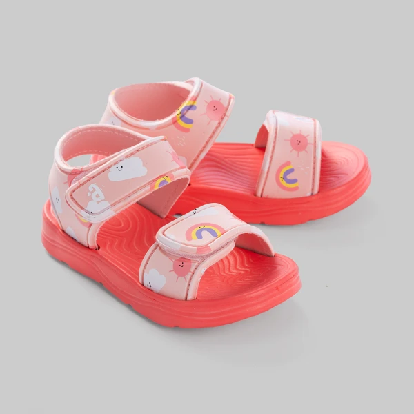 Sandal bé gái Animo A2601_JK008 (17-23,Hồng đào)