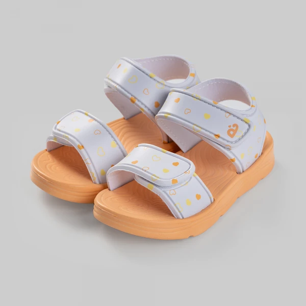 Sandal bé gái Animo A2604_JK004 (17-21,Cream/ Kem)