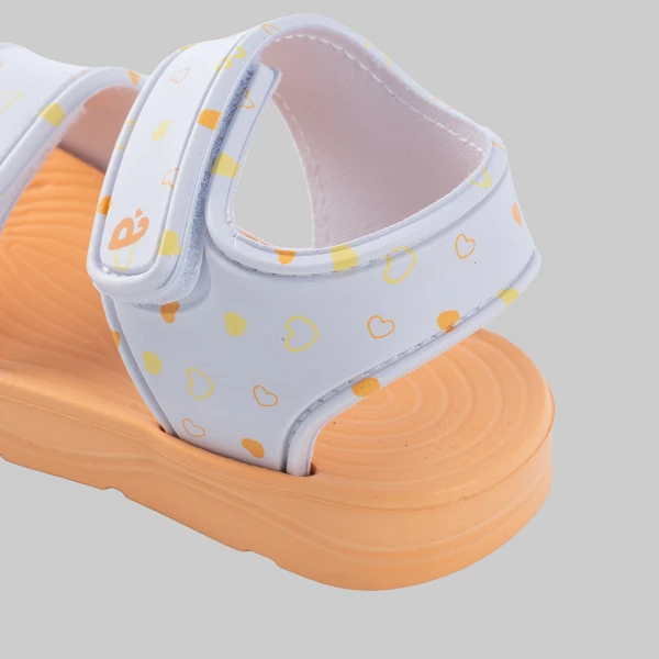 Sandal bé gái Animo A2604_JK004 (17-21,Cream/ Kem)